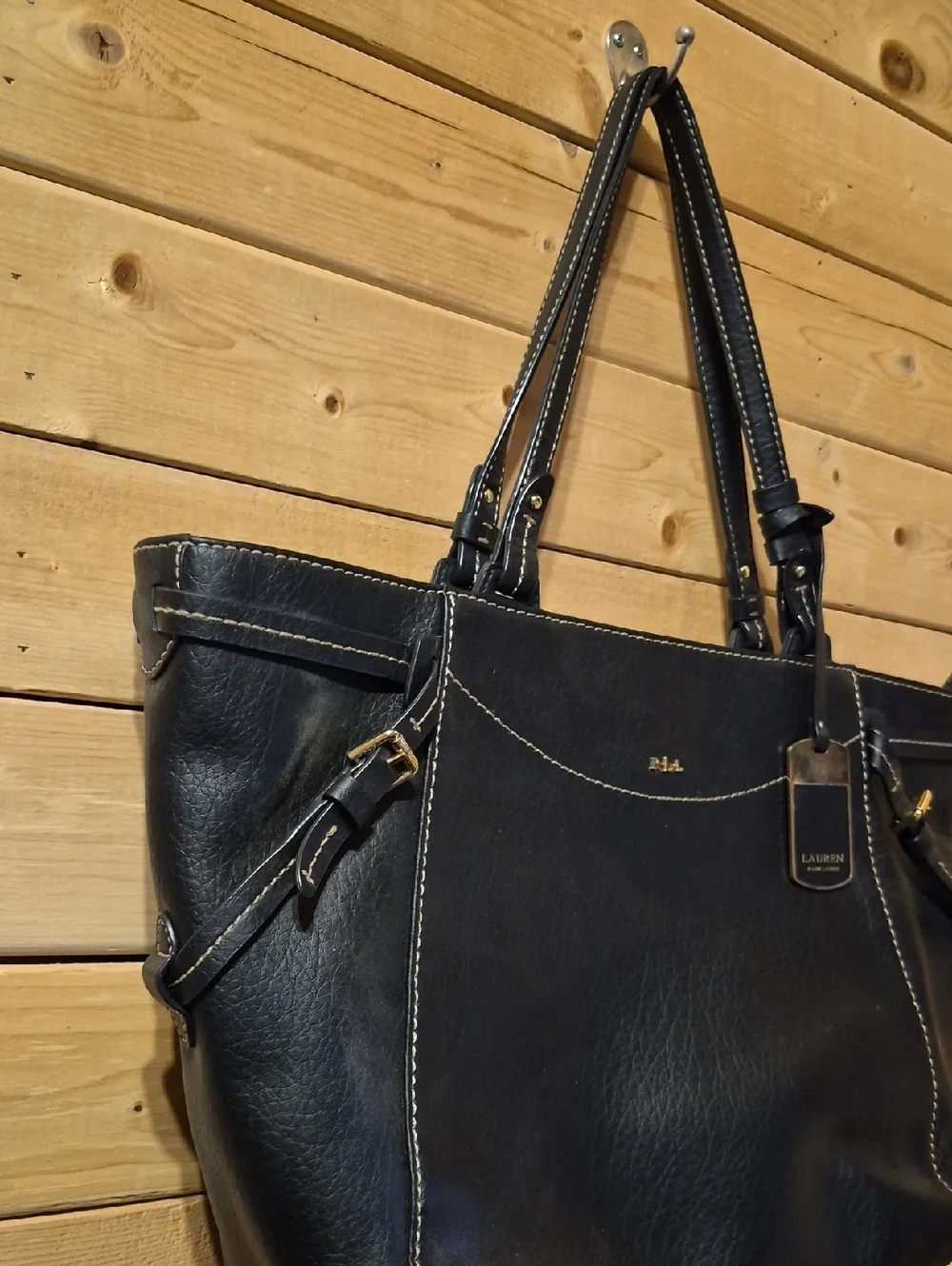 Lauren Ralph Luaren Black Tote Purse